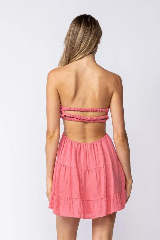 Rachel Rose Strapless Mini Dress