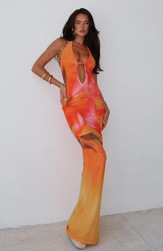 Don’t Wait – Shop Today!Bets Are Off Maxi Dress Sunset Floral