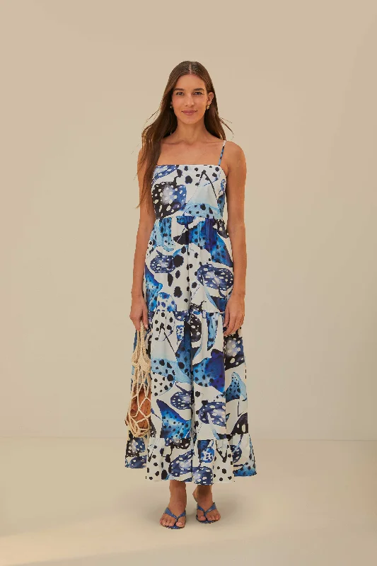 The Best Deals Won’t Wait!Off-White Mantas Organic Cotton Maxi Dress