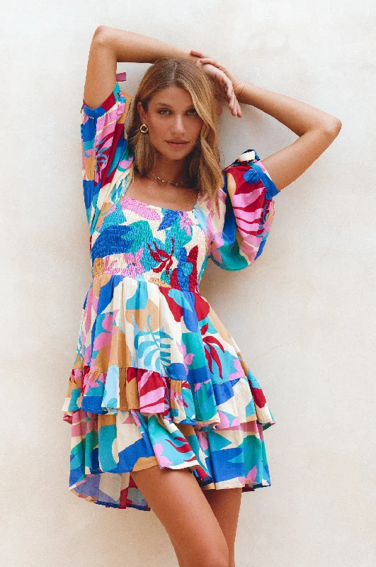 Your Exclusive Offer Awaits!Cha-Cha Ruffle Mini Dress
